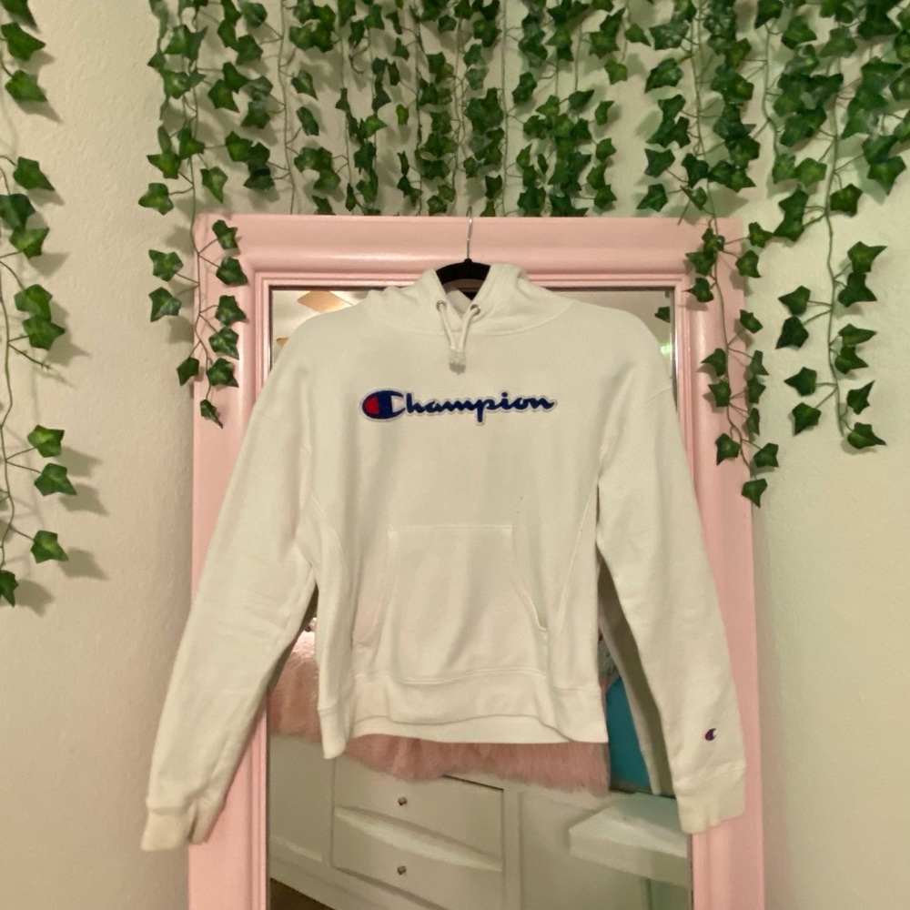 Champion White Hoodie
